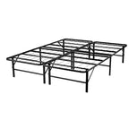 14  Foldable Metal Platform Bed Frame Mattress Foundation with Box Spring Replacement