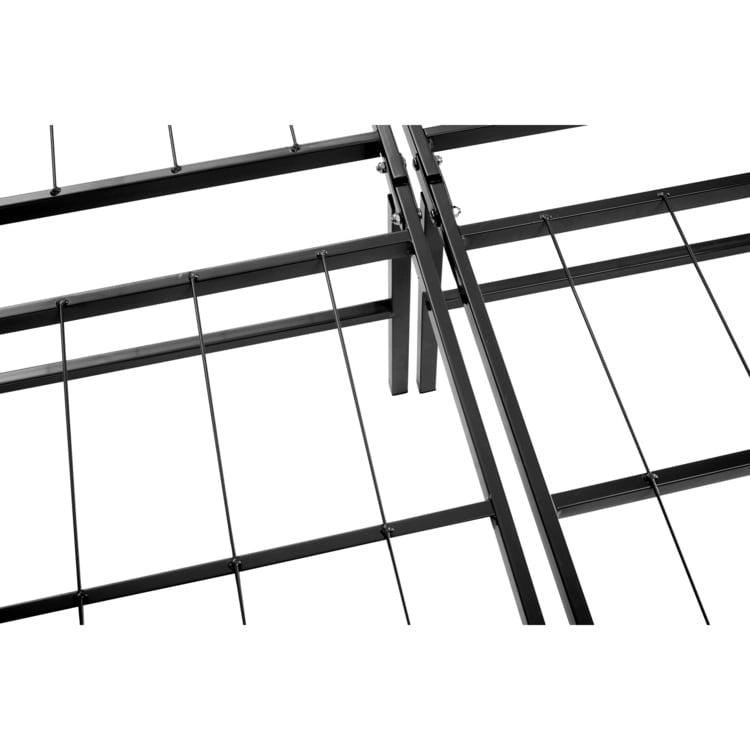 14  Foldable Metal Platform Bed Frame Mattress Foundation with Box Spring Replacement