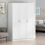 47.2 W Contemporary Modern Freestanding Wardrobe Armoire Closet