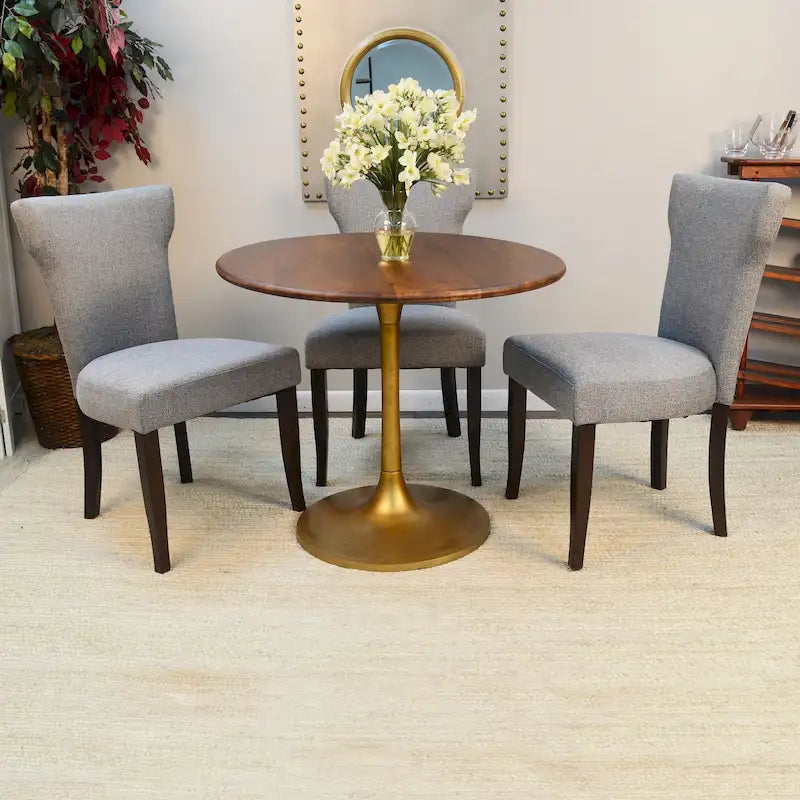 Carolina Living Alden Wood Top 36  Round Dining Table