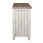 Heartland Antique White Tobacco 56 Inch Tile TV Console