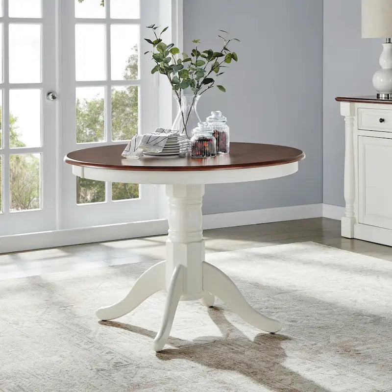 Crosley Shelby Round Dining Table - 42  W x 42  D x 30.5  H