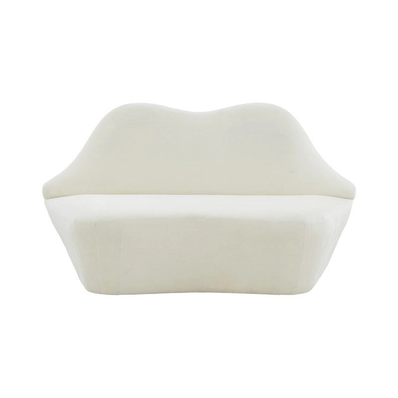 Lips Velvet Settee - 67.7 W x 29.1 D x 36 H