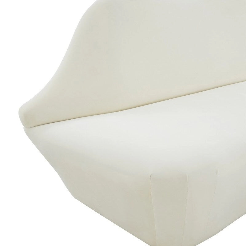 Lips Velvet Settee - 67.7 W x 29.1 D x 36 H