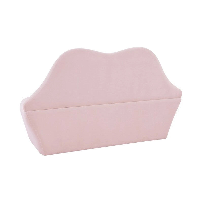 Lips Velvet Settee - 67.7 W x 29.1 D x 36 H