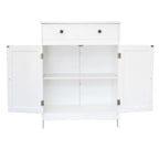 FCH Bathroom Freestanding Double Door Storage Cabinet
