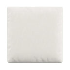 Lionel White Cotton Fabric Down-Filled Ottoman by