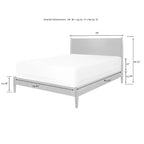 Crosley Landon King Bedset In Mahogany