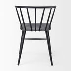 Colin Black Metal Dining Chair - 21.2 W x 21.2 D x 30.3 H