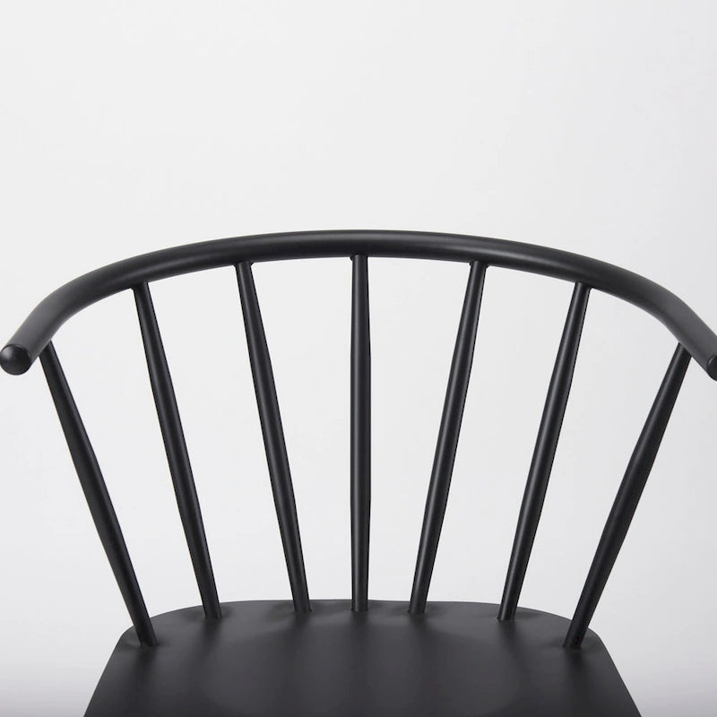 Colin Black Metal Dining Chair - 21.2 W x 21.2 D x 30.3 H