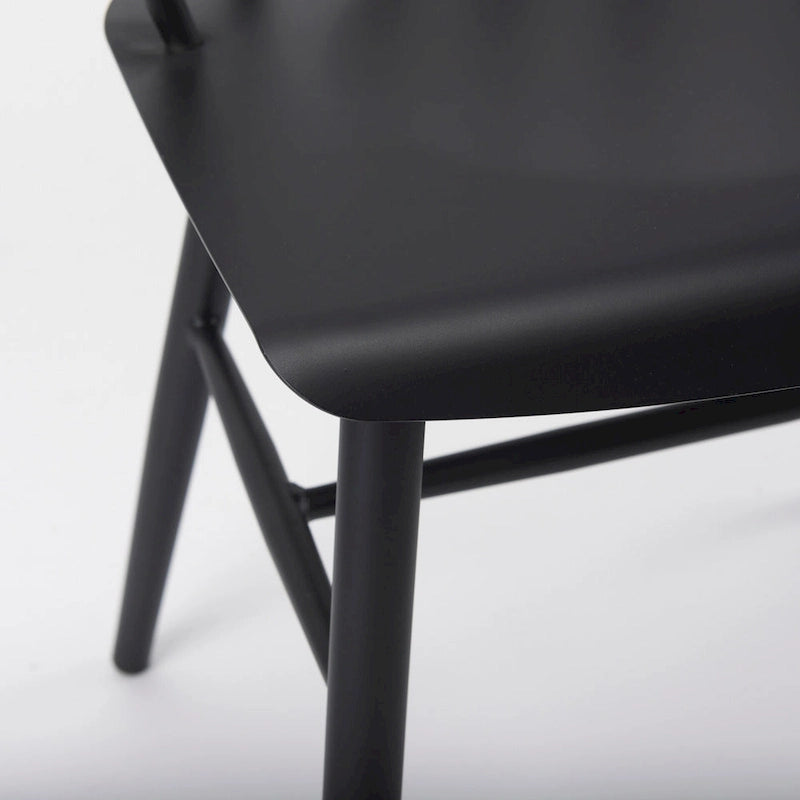 Colin Black Metal Dining Chair - 21.2 W x 21.2 D x 30.3 H