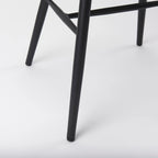 Colin Black Metal Dining Chair - 21.2 W x 21.2 D x 30.3 H