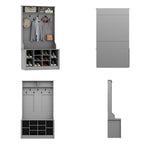 Coat Rack and Storage Bench Hall Tree with Shoe Rack for Entryway