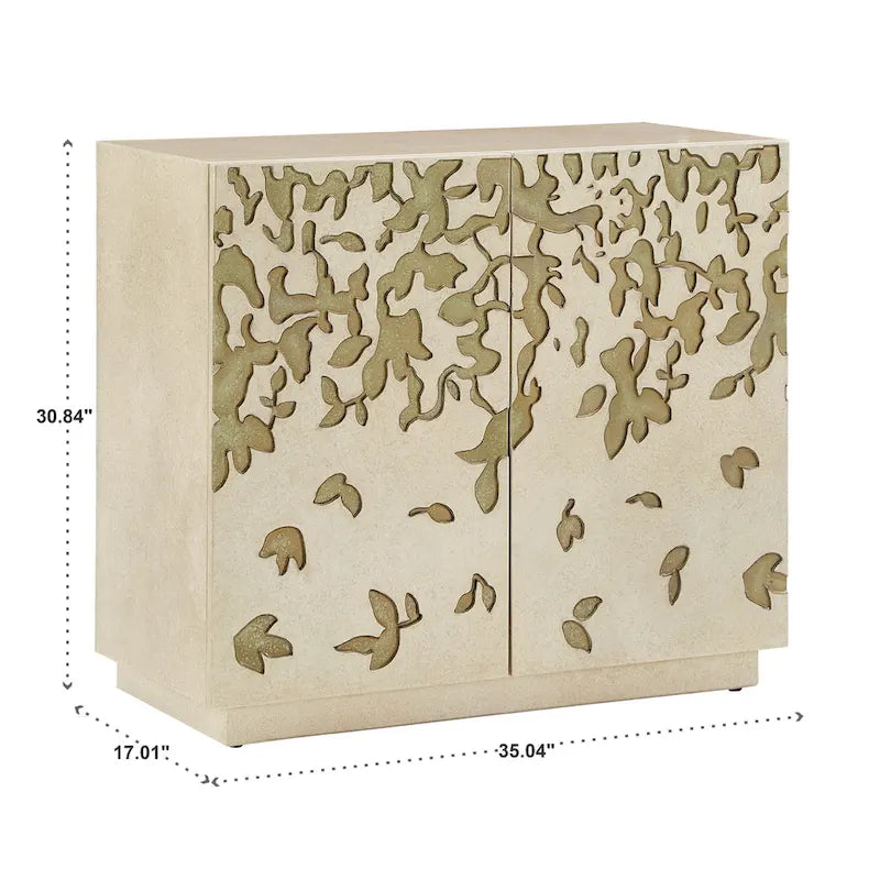Emiri 35  Wide 2-Door Hand-Painted Accent Cabinet by iNSPIRE Q Bold