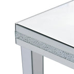 Merax Modern Glass Mirrored Coffee Table Sets(Set of 3)