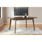 Signature Design by Ashley Lyncott Brown Rectangular Dining Butterfly Extension Table - 36 W x 48/64 D x 30 H