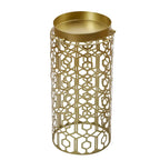Adeco Multipurpose End Table Metal Shelf Holder Organizer Entrance Umbrella Stand - 9. 25  x 9. 25  x 18. 78