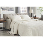 Signature Design by  Mahoney Beige Full Sofa Sleeper - 75W x 38D x 37H