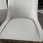 SEYNAR Contempoary Velvet Dining Chair with Metal Frame Legs, set of 6