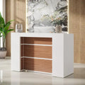 63 Inch Reception Desk with LED Lights for Store Office