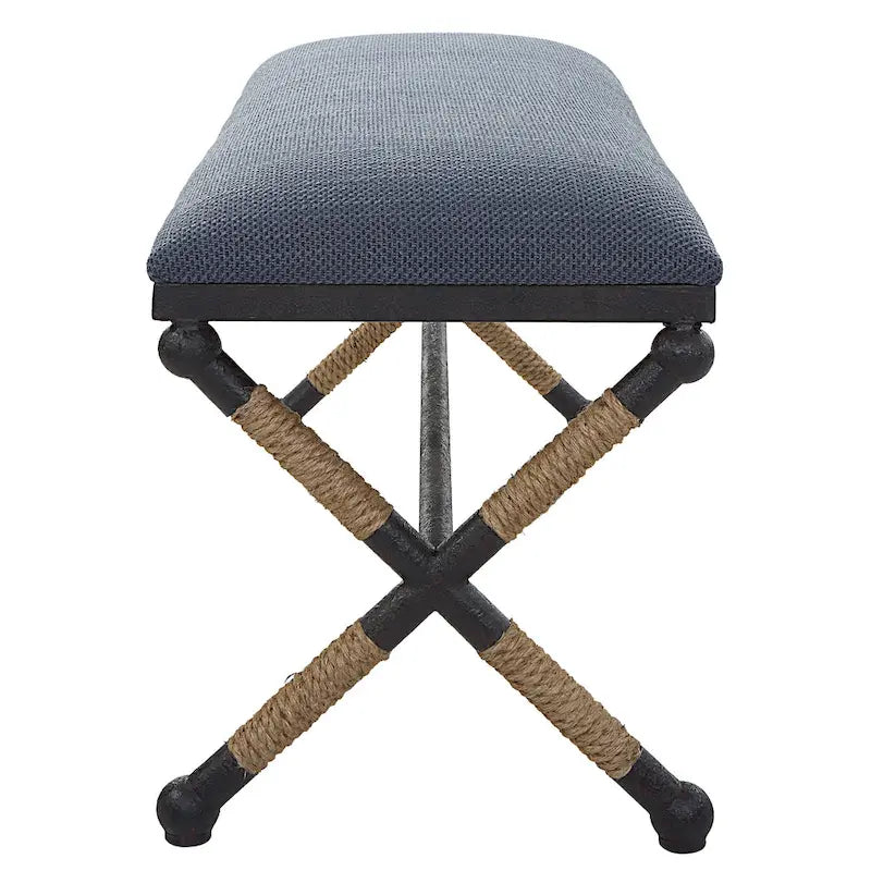 Uttermost Firth Rustic Navy Bench - 48 W x 21 H x 16 D
