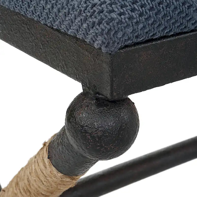 Uttermost Firth Rustic Navy Bench - 48 W x 21 H x 16 D