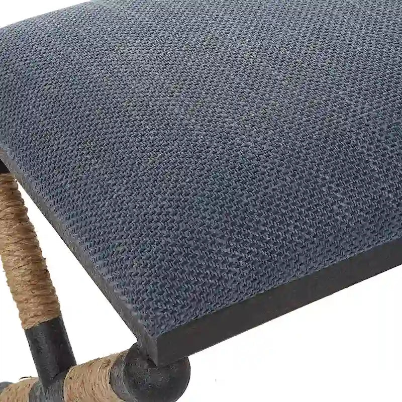 Uttermost Firth Rustic Navy Bench - 48 W x 21 H x 16 D