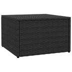 vidaXL Ottoman Outdoor Footstool for Backyard Garden Poolside Poly Rattan