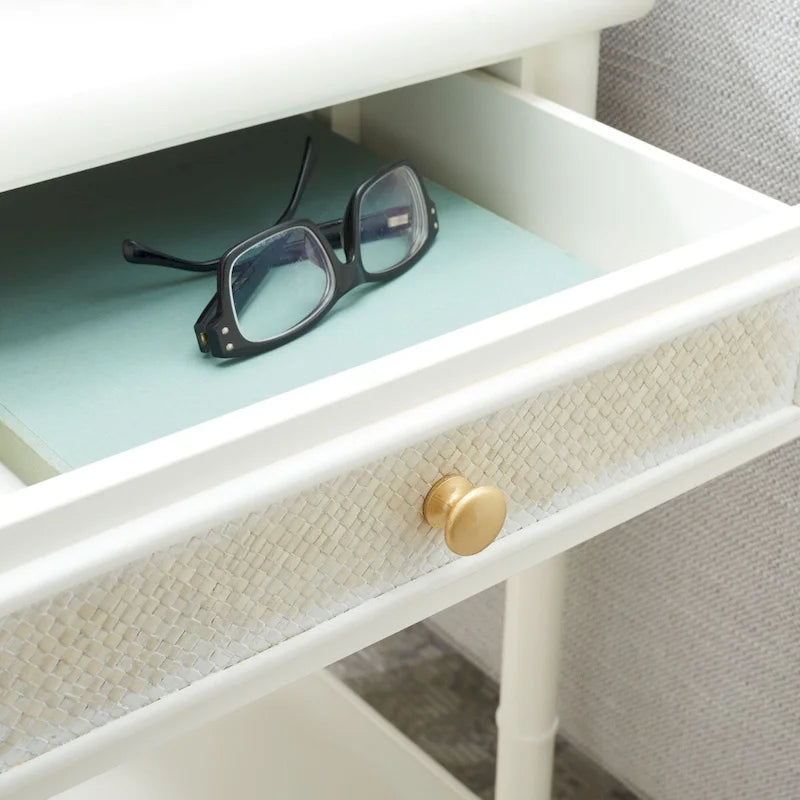 SAFAVIEH Dessa 2-Drawer 1-Shelf Accent Table. - 21  W x 18  D x 27  H - 21Wx18Dx27H