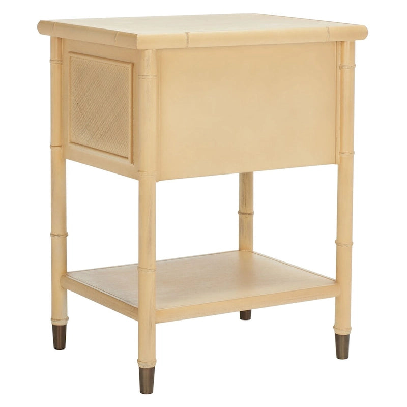 SAFAVIEH Dessa 2-Drawer 1-Shelf Accent Table. - 21  W x 18  D x 27  H - 21Wx18Dx27H