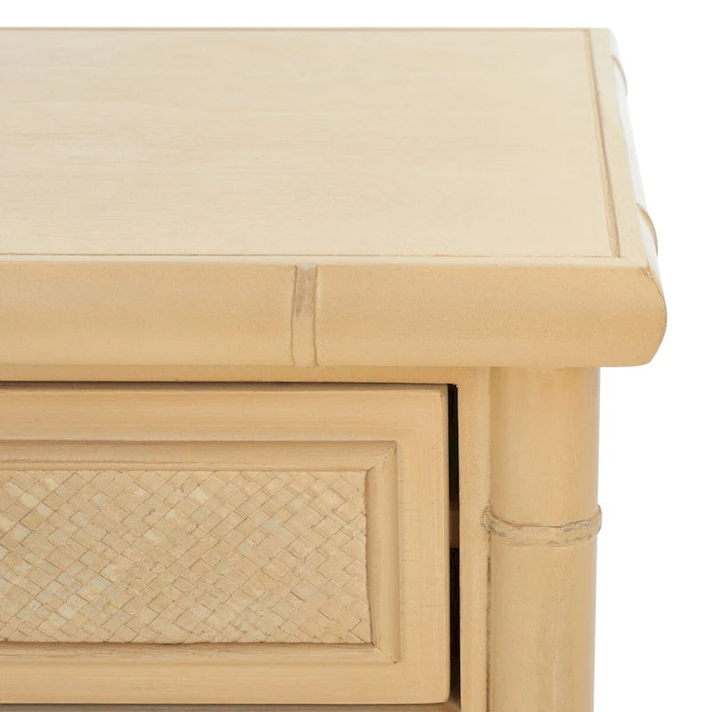 SAFAVIEH Dessa 2-Drawer 1-Shelf Accent Table. - 21  W x 18  D x 27  H - 21Wx18Dx27H