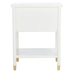 SAFAVIEH Dessa 2-Drawer 1-Shelf Accent Table. - 21  W x 18  D x 27  H - 21Wx18Dx27H