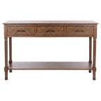 SAFAVIEH Jeanie 3-Drawer Bottom Shelf Console Table - 47.3  W x 13  L x 29.5  H - 47Wx13Dx30H