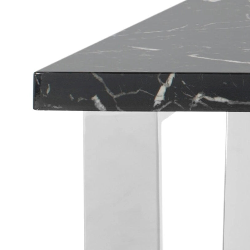 SAFAVIEH Bea Black/ Brass Square Coffee Table - 31.5  x 31.5  x 15.8  - 32Wx32Dx16H