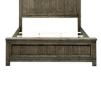 Thornwood Hills Rock Beaten Gray with Saw Cuts King California Panel Bed