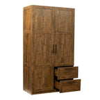 High Wardrobe/Armoires with 2 drawers and 5 storage spaces