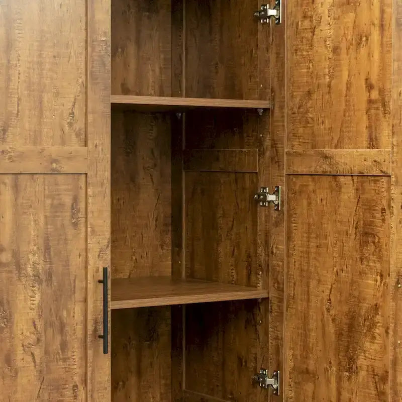 High Wardrobe/Armoires with 2 drawers and 5 storage spaces