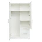 High Wardrobe/Armoires with 2 drawers and 5 storage spaces