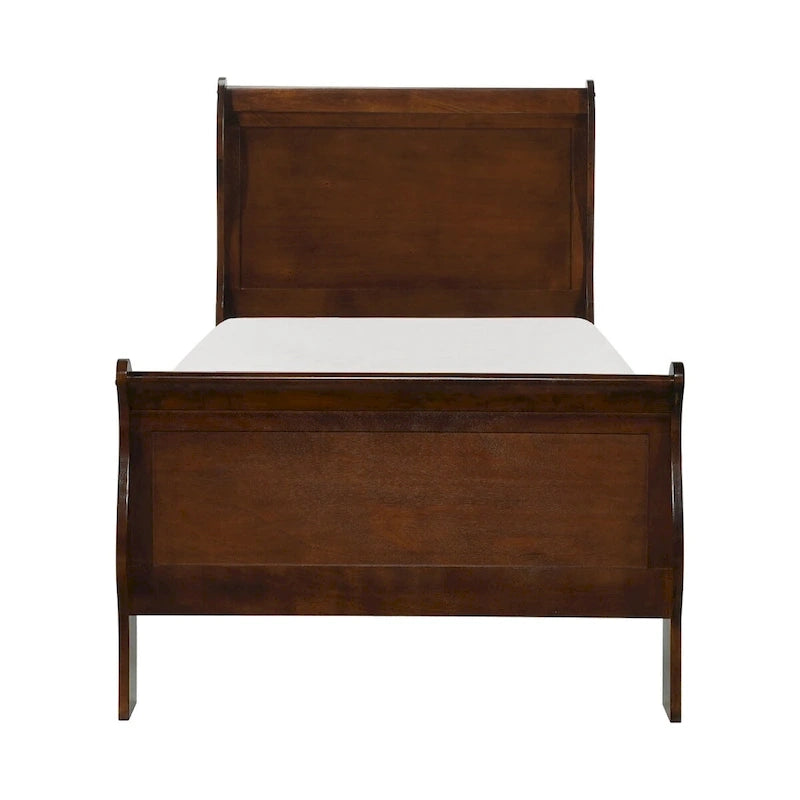 Monty Brown Cherry Sleigh Bed
