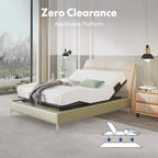 FunniHomi Twin XL/Queen/Split King Size Adjustable Bed Frame, Zero Clearance, Zero Gravity, Mattress Holder