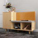 Multipurpose Shoe Rack w/Upholstered Bench and Large Capacity Storage