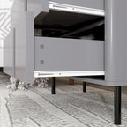 Wooden Chest with Adjustable Metal Legs - Stylish Storage Essential