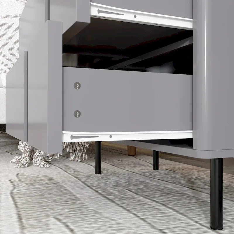 Wooden Chest with Adjustable Metal Legs - Stylish Storage Essential