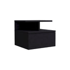 Floating Nightstand 12 H,Wall Mounted with Single Drawer and 2-Tier Shelf,for Bedroom,Closet,Entryway,College Dorm