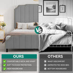 Moasis Queen 61  Flannel Upholstered Headboard Bed Frame