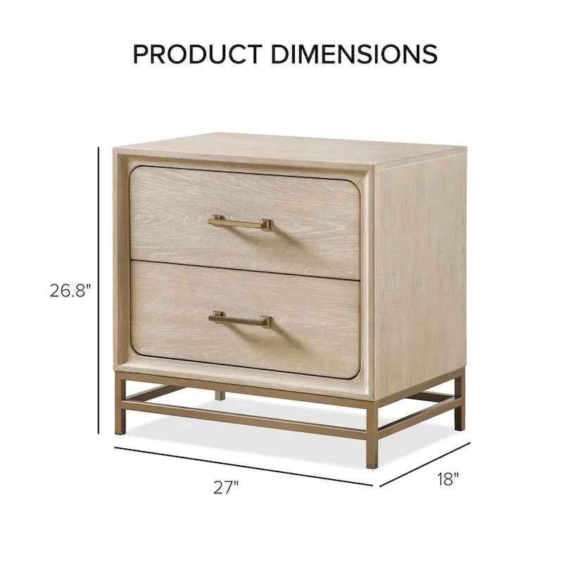Furniture of America Drayden Transitional Oak Solid Wood 3-Piece Chest and 2 Nightstand Bedroom Set