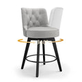 LUE BONA 26  Counter Height Swivel Bar Stools with Solid Wood Frame Set of 3 - 26  H