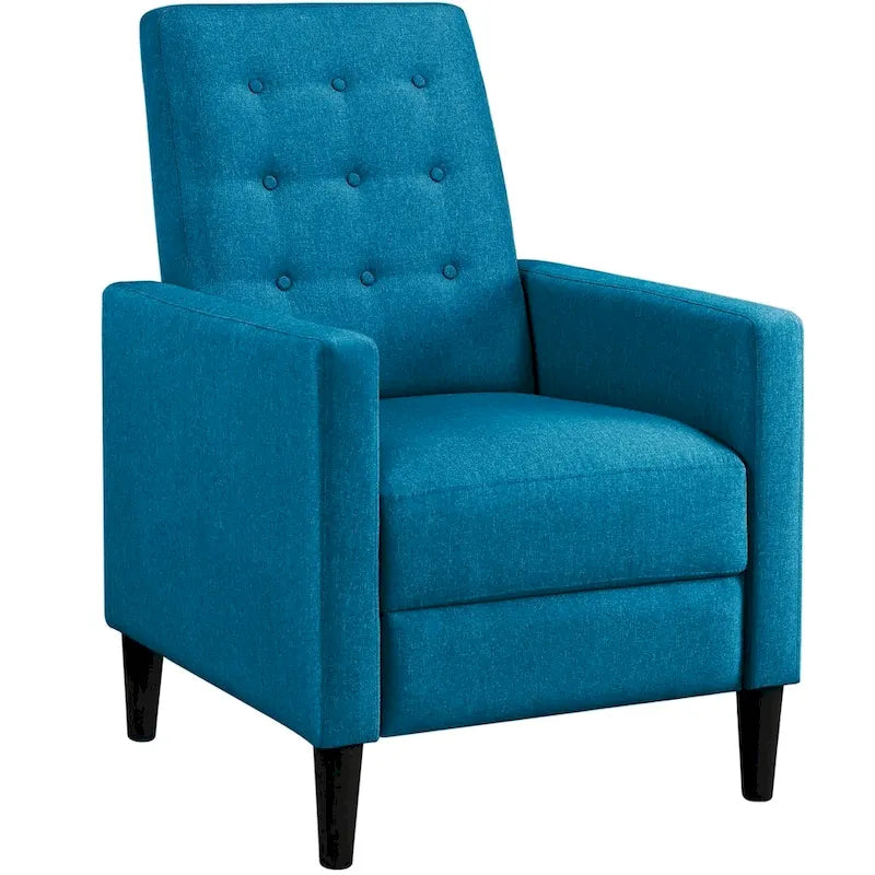 Yaheetech Fabric Recliner Sofa Single Reclining Chair Adjustable Back