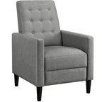 Yaheetech Fabric Recliner Sofa Single Reclining Chair Adjustable Back