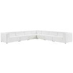 Mingle Vegan Leather 7-Piece Sectional Sofa